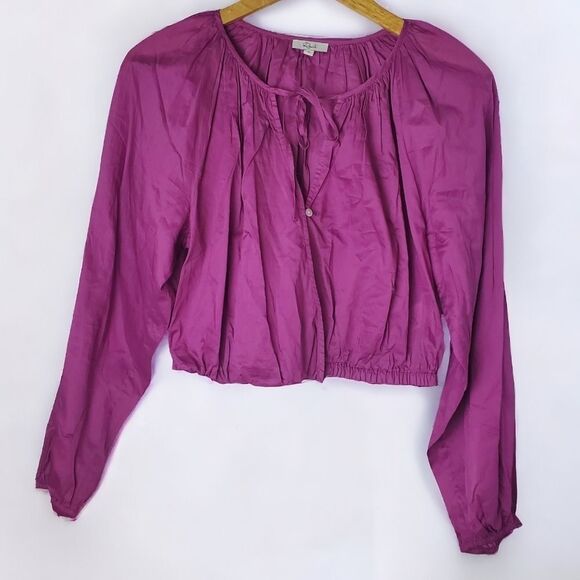 Rails Katia Purple Peasant Top Size Medium - Picture 2 of 9